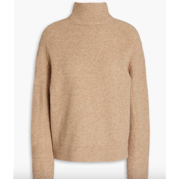 $395 VINCE Alpaca Wool Blend Crewneck Sweater Long Sleeve Size Large - Picture 1 of 7